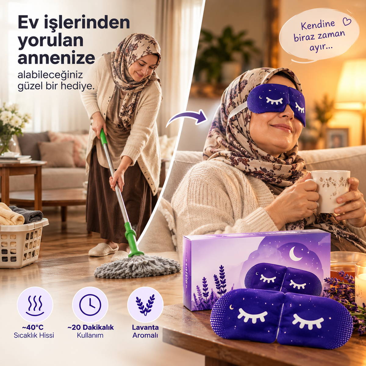 EyeMask™ | Buharlı Göz Maskesi